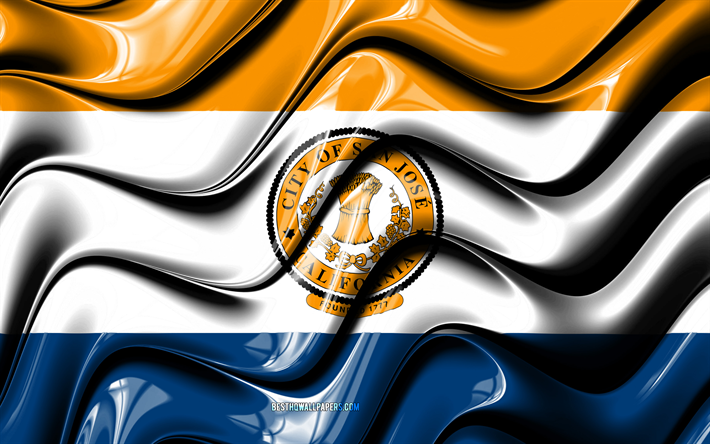 thumb2-san-jose-flag-4k-united-states-cities-california-3d-art
